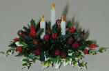 Holly, Pinecones, Ivy and Rosebuds